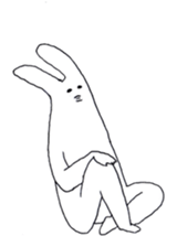 Rabbits don't feel  motivated sticker #2333963