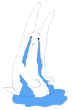 Rabbits don't feel  motivated sticker #2333964