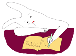 Rabbits don't feel  motivated sticker #2333966