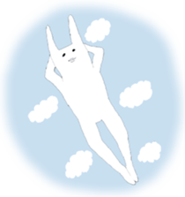 Rabbits don't feel  motivated sticker #2333970