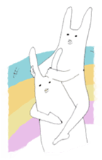 Rabbits don't feel  motivated sticker #2333972