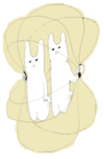 Rabbits don't feel  motivated sticker #2333973