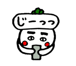 Radish Taro that are waiting for a reply sticker #2334443