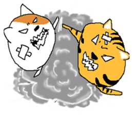 Life of two laughable cats 2 sticker #2334731