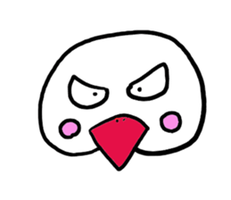 A white paddybird sticker #2334793