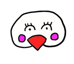 A white paddybird sticker #2334795