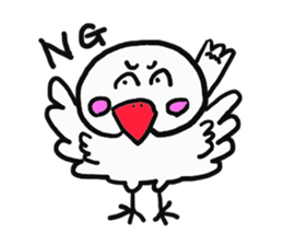 A white paddybird sticker #2334799