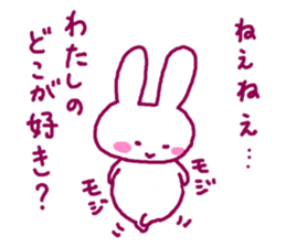 Lover rabbit sticker #2334957