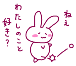Lover rabbit sticker #2334958