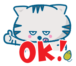 Everyday of the pretty cat and mouse sticker #2335040