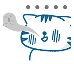 Everyday of the pretty cat and mouse sticker #2335043