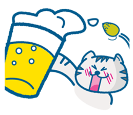 Everyday of the pretty cat and mouse sticker #2335051