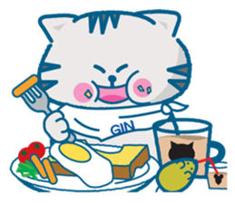 Everyday of the pretty cat and mouse sticker #2335052
