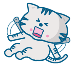 Everyday of the pretty cat and mouse sticker #2335062