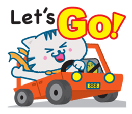 Everyday of the pretty cat and mouse sticker #2335063