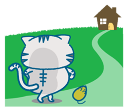 Everyday of the pretty cat and mouse sticker #2335068