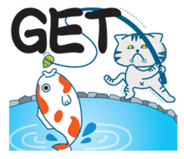 Everyday of the pretty cat and mouse sticker #2335069