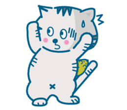 Everyday of the pretty cat and mouse sticker #2335072