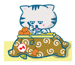 Everyday of the pretty cat and mouse sticker #2335075