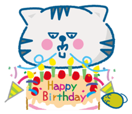 Everyday of the pretty cat and mouse sticker #2335079