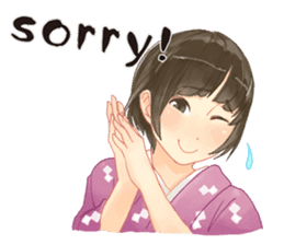 Japanese Kimono Girls ~English Ver.~ sticker #2335414