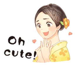 Japanese Kimono Girls ~English Ver.~ sticker #2335422