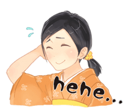 Japanese Kimono Girls ~English Ver.~ sticker #2335423