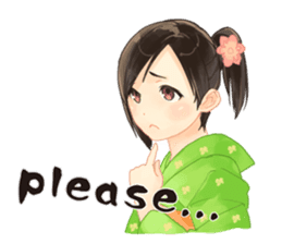 Japanese Kimono Girls ~English Ver.~ sticker #2335425