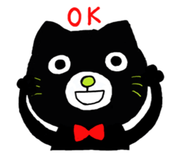 shaun the black cat sticker #2336250