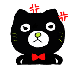 shaun the black cat sticker #2336251