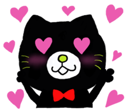 shaun the black cat sticker #2336255