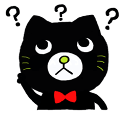 shaun the black cat sticker #2336256
