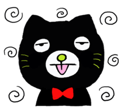 shaun the black cat sticker #2336259