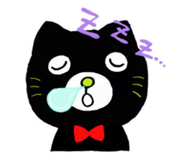 shaun the black cat sticker #2336261