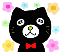 shaun the black cat sticker #2336262