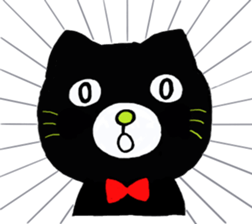 shaun the black cat sticker #2336264