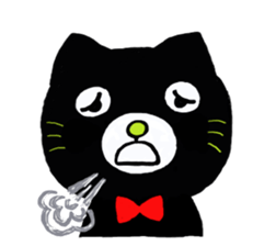 shaun the black cat sticker #2336265