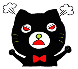 shaun the black cat sticker #2336266