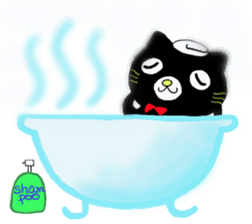 shaun the black cat sticker #2336268