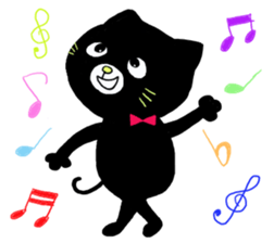 shaun the black cat sticker #2336271