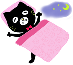 shaun the black cat sticker #2336273