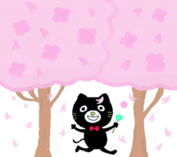 shaun the black cat sticker #2336275