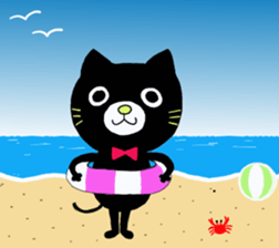 shaun the black cat sticker #2336276