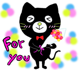 shaun the black cat sticker #2336285