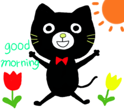 shaun the black cat sticker #2336286