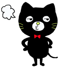 shaun the black cat sticker #2336287