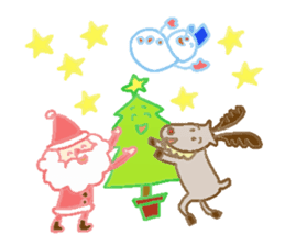 Santa Claus Boy Sticker sticker #2336363
