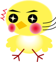 yellow small bird sticker #2337032