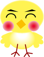 yellow small bird sticker #2337033