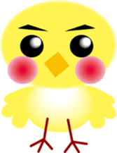 yellow small bird sticker #2337034